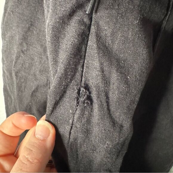 Stone Cold Fox Naples Black Strapless Jumpsuit Size 1 S Linen Tassel Fitted Chic - Picture 11 of 16